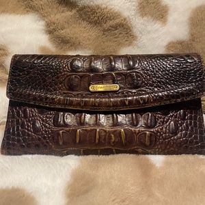 Brahmin Checkbook Wallet - Color = Brown Leather